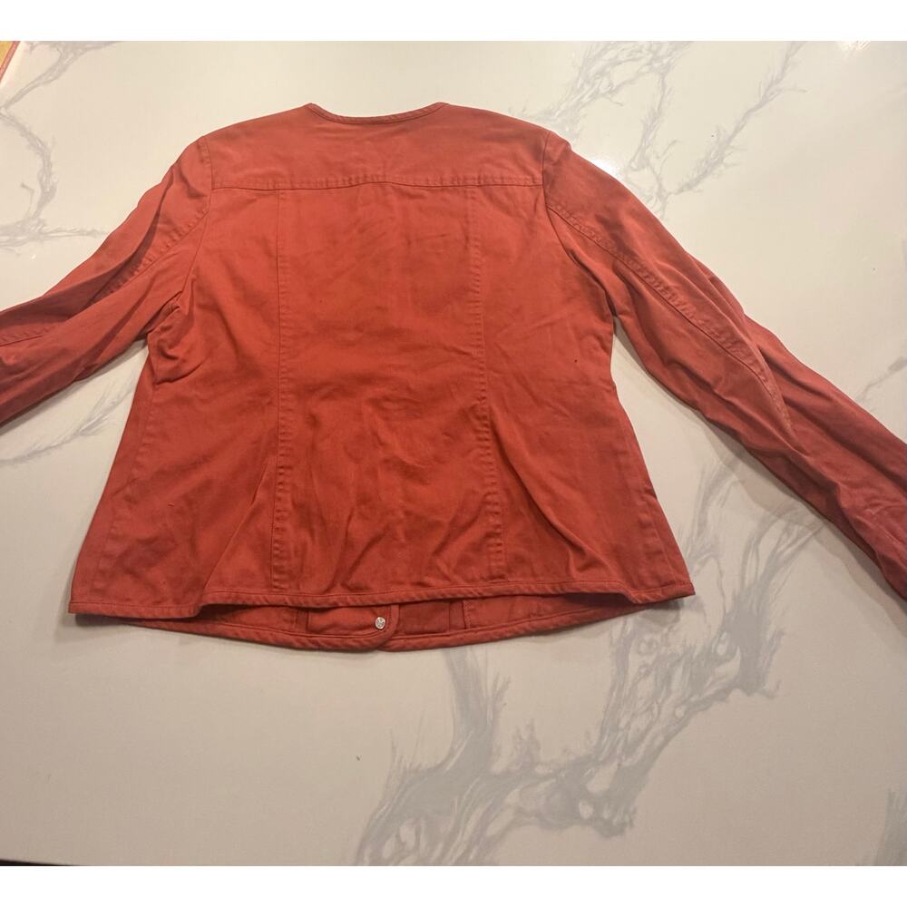 Women’s Pendleton Collarless Rust Colored Denim J… - image 2